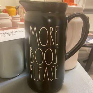 Rae Dunn More Boos Please pitcher